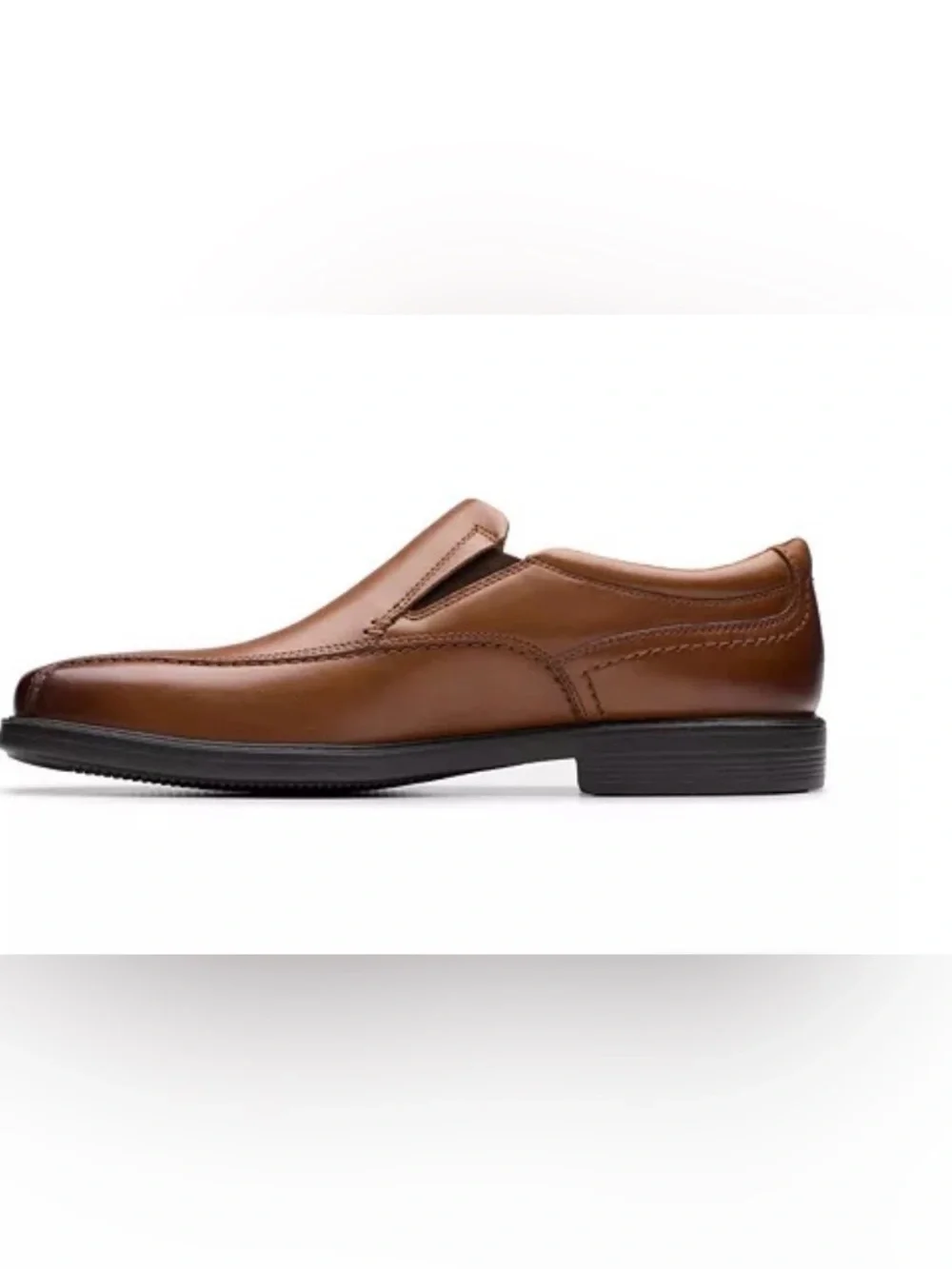 Clarks Men's Brown Slip-On Leather Loafers Size 7